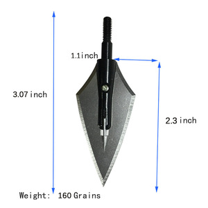 Hitop Custom 145Gr Al Archery Accessorize 150 Grain <strong>Broadhead</strong> Arrow Rage Expanded Broadheads for Hunting - Product Image 2