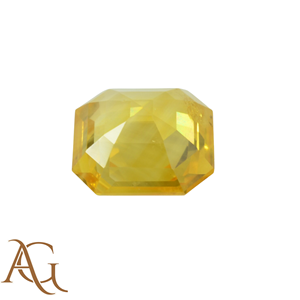 Venta al por mayor de zafiro amarillo natural, corte octogonal, piedra suelta facetada, gema preciosa para la fabricación de joyas, de 1 mm a 6 mm, certificada. - Product Image 3