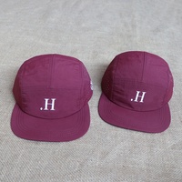 Casquette BSCI personnalisée avec votre logo, pour hommes et femmes, 5 panneaux, découpée au laser, à visière plate, imperméable, pour le camping et la course à pied