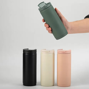 Portable Stainless Steel Vacuum Insulated Car <b>Coffee</b> Mug Skinny Tumbler 400ml Sports Water Bottle 6-12 Hours Thermal Performance - Product Image 2