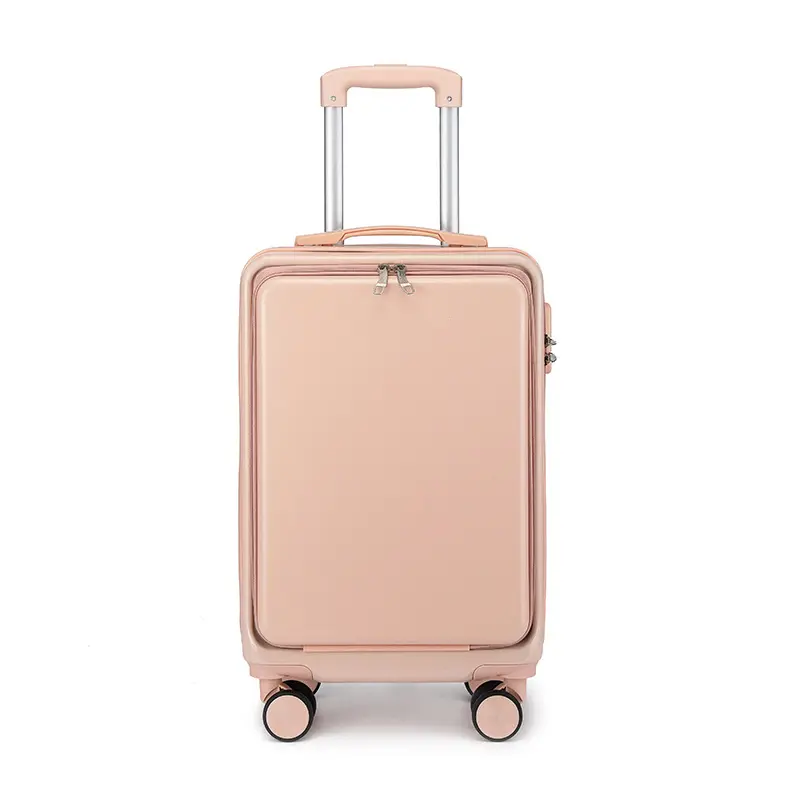 2024 yeni varış ön açılış bagaj çantası setleri moda çok fonksiyonlu ABS PC bagaj ön çanta