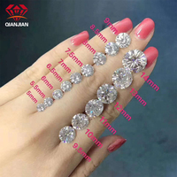 Toptan 5mm 0.5ct VVS1 Beyaz DEF/GH Laboratuvarda Yetiştirilmiş Yuvarlak Brilyant Kesim Gevşek Taşlar
