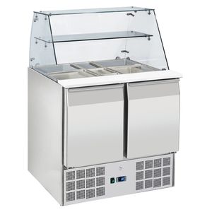 Vitrine GN 1/1 230W หน่วยประหยัดพลังงานสำหรับเตรียมสลัด150-900x700x1300mm 230/1V-77A09QRC eurast - Product Image 1