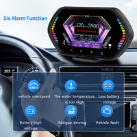 HUD OBD2 Speedometer RPM layar On-board komputer untuk Opel Antara/Astra/Corsa 2008-2024 bensin kecil