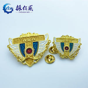 Custom Enamel Lapel Pin Name Magnetic Badge Making <strong>Stone</strong> <strong>Island</strong> Metal logo Pin - Product Image 4