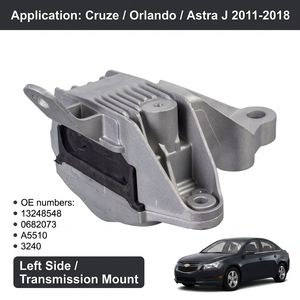 Supporto Motore Trasmissione Sinistro per Chevrolet Cruze Orlando Buick Verano <span class=keywords><strong>Opel</strong></span> <span class=keywords><strong>Astra</strong></span> J OE 13248548 0682073 A5510 Idraulico - Product Image 3