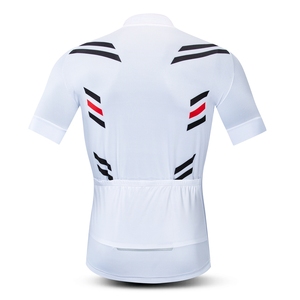 カスタムホワイト半袖メンズサイクリングジャージープラスサイズサマーバイクウェアMTBアスレチックアパレルRopa Ciclismoスポーツウェア - Product Image 2