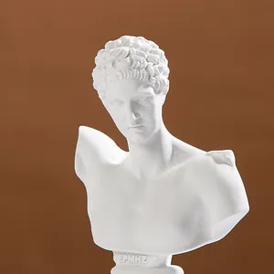 Venus Zeus Patung Ornamen Plester Potret Patung Desktop Lembut Furnishing Ruang Tamu Model Dekorasi Rumah