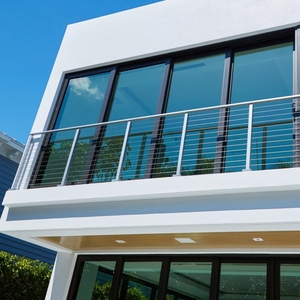 Bảo trì thấp 36 "x 2" x 2 "304 thép không gỉ cầu thang Cáp lan can bài cho 1/8" 3/16 Wire Rope boong lan can hệ thống - Product Image 5