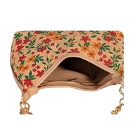 Grosir Tas Hobo Crescent Kork untuk Wanita Ramah Lingkungan Cetak Bunga Boho Tas Bahu dengan Penutup Zipper