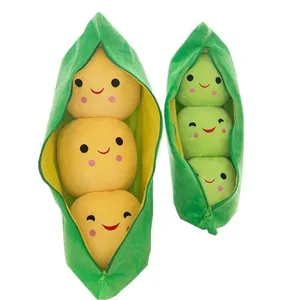 Mainan Boneka Bayi Imut, Boneka Tanaman Kacang Kawaii untuk Hadiah Anak Perempuan Kualitas Tinggi Berbentuk Kacang Raksasa Bantal Lembut