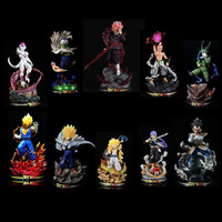 Vente flash - Figurines de collection Dragon Ball GK 25 cm - Goku, Vegeta, Vegetto - Statues d'action d'anime japonais samouraï