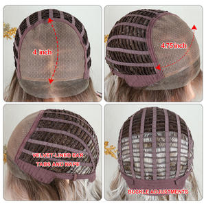 Peluca de encaje frontal con pegamento para mujeres judías, de fibra sintética Futura, de <span class=keywords><strong>Juliana</strong></span> Wholesale. - Product Image 4