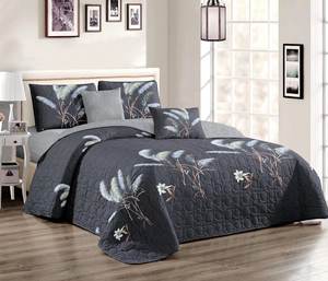 Juego de Colcha de Microfibra con Diseño Floral de Estilo Nuevo 2022, Juego de 3 Piezas de Chenilla Tejida <span class=keywords><strong>a</strong></span> Crochet para Camas Dobles para Uso Doméstico - Product Image 4