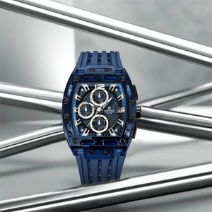 Montres sport à quartz NAVIFORCE NF7105 pour hommes, bracelet en silicone noir, chronographe marin, montre-bracelet pour homme - Product Image 3