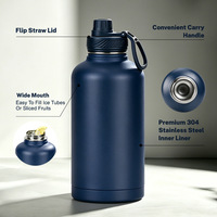Bouteille isotherme Xuzhen 2026 nouvelle génération de 64 oz, grande capacité en acier inoxydable pour sports de plein air et camping (export)
