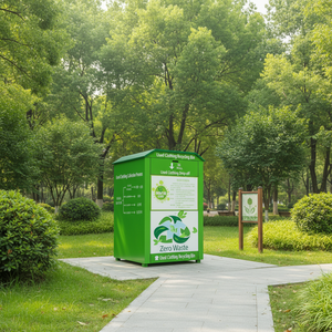 Bac de recyclage de vêtements usagés, bac de don de vêtements, bac à cartons usagés, <span class=keywords><strong>casier</strong></span> à colis en acier galvanisé sur pied - Product Image 4