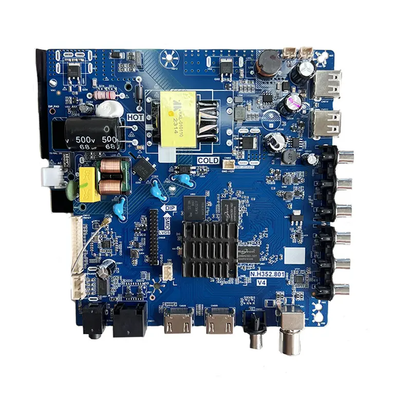 S35811.5 1 TV sLed Pcb penggunaan 32 inci TV Led pintar 35-65v Flash 512M + 4G TV pintar Universal Mother Board