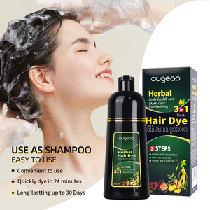 Champú Tinte Permanente para el Cabello Negro Augeas - Product Image 3