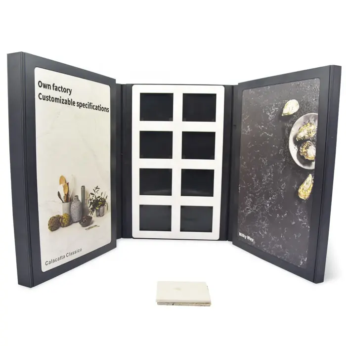 2024 Hot sale quartz display book tile sample catalogue stone color sample catalogue sample book