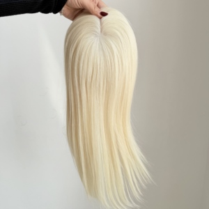 Pelucas de Cabello Natural para Mujer, Mono 5.5*6.5, para Cabello Fino, Color Natural, 130% de Densidad # 1001 - Product Image 1