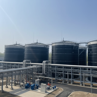 Digesteur anaérobie pour déchets alimentaires et fumier animal, réacteur automatique en acier inoxydable, réservoir de traitement 8500m, réservoir Schumann