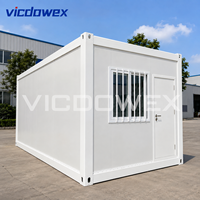 VICDOWEX Bâtiment Modulaire Préfabriqué en Conteneurs Personnalisable pour Bureau/Entrepôt – Aménagement Flexible et Personnalisable