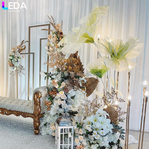 LEDA Vente en gros de fleurs géantes en organza, grandes fleurs artificielles en tissu de soie, décorations florales pour mariage et fête - Product Image 3
