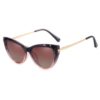 Lunettes de soleil œil de chat magnétiques tout-en-un pour femmes, protection UV400 polarisée, verres anti-lumière bleue TR90, personnalisables pour myopie