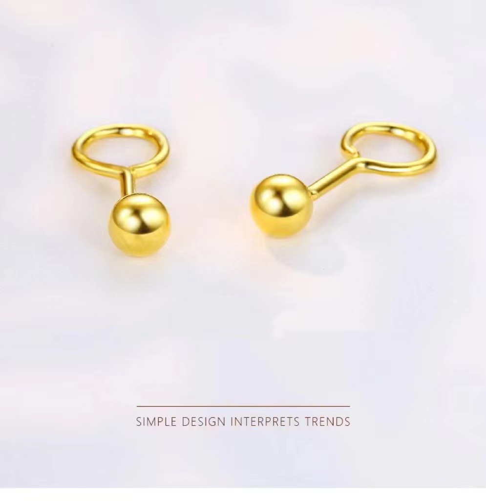 24k gold hoop earrings