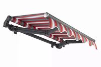 Auvent rétractable motorisé moderne en aluminium imperméable en polyester résistant au vent pare-soleil pour restaurant en plein air balcon en alliage