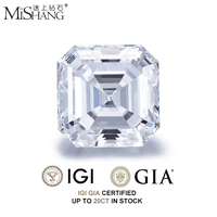 Diamante Sintético Cultivado en Laboratorio, Corte Excelente, Certificado IGI, VVS, Esmeralda, Corte Cojín, Ovalado, Pera, CVD