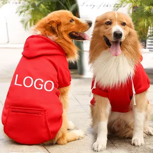 Songshantoys Luxe Hond Hoodies Blanco Grote Grote Custom Logo Groothandel Ontwerper Hond Hoodies Kleding Voor Honden Huisdier