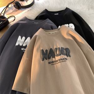 Sifot venta al por mayor camisetas 100% algodón poliéster Varsity impresión diseñador Logo hombres tallas grandes camisetas personalizadas 3D Puff impresión - Product Image 1