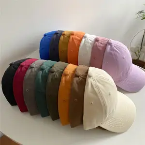 100% Cotton Colorful 6 Panel Dad Hats Unstructured Baseball Caps Custom Patch Embroidered Printing Logo For Men And Women