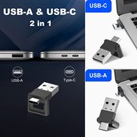 2-en-1 USB Hyperlink page tournant pointeur laser rouge sans fil présentateur clicker à distance pour présentations powerpoint rechargeable