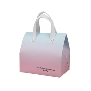 Sac de livraison isotherme jetable en non-tissé MT26-05 pour gâteaux et thé au lait ; Emballage écologique réfrigérant pour la conservation des aliments frais en kraft - Product Image 5