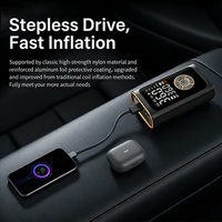 Heavy Duty Cordless Electric Portable 7.4v Tire Inflator Air Compressor Digital Pressure Gauge Emergency Tire Pressure Monitor