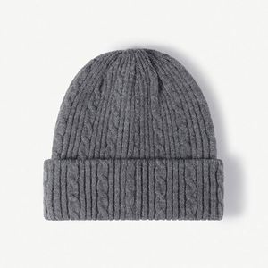 Winter Double Layer Warm <b>Padded</b> Men Women Neutral Knitted Hat Fashion Joker Cold Plate Outdoor Wool Beanie Hat - Product Image 2
