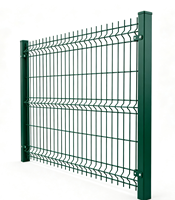 Valla de malla soldada 3D galvanizada antirrobo con postes de 6 pies y modelado 3D para protección de almacenes y fábricas