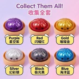 Squishy de Dumpling con Purpurina, el más vendido, Squishy de Dumpling con Purpurina, Squishy de Comida Arcoíris Grande Misterioso, Caja Sorpresa de Squishy Bao Bun, Squishy Taba - Product Image 2