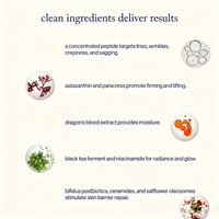 Sérum Peptidique Anti-Âge Raffermissant et Éclaircissant au Collagène et Céramide, Niacinamide pour Hydratant Visage Anti-Rides Marque Blanche