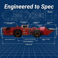 Scooptram: Configuración flexible y adaptable. Compacto y fácil de operar. Para minería subterránea a pequeña y mediana escala.