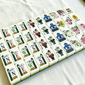 Juego de Mahjong Masters, 4 Capas, Acrílico, Fichas de Mahjong Americanas, 160 Piezas - Product Image 4