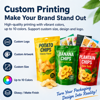 Sacs d'emballage personnalisés en aluminium imprimé pour chips de pommes de terre, bananes, plantains et fruits – OEM/ODM, taille sur mesure, directement de l'usine