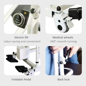 KSM-207 Electric Patient Lift Shifter Multi-function Wheelchair with <b>Commode</b> Hospital Medical Lift Wheelchair for Senior Care - Product Image 5