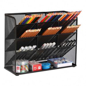 Metal Mesh <b>Pen</b> Holders Desktop Organization Large Stationary Pencil Holder for Desk Art Supply Storage Organizers - Product Image 1