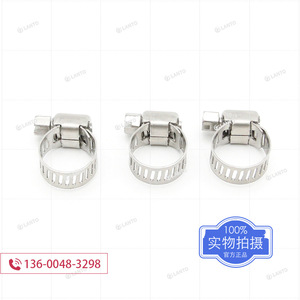 Collier de serrage en acier inoxydable 304, type soudé, finition 2B, norme GB, section ronde - Product Image 5