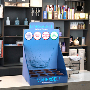 Mỹ phẩm <span class=keywords><strong>PDQ</strong></span> Countertop có thể gập lại giấy hộp hiển thị cho siêu thị khuyến mãi cho son môi và Sơn móng tay hiển thị - Product Image 3