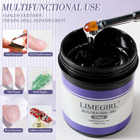 Kit de démarrage de gel dur UV 150G pour ongles forts renforcement des ongles constructeur Nail Art Logo personnalisable ODM LED pour manucure bricolage